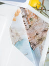 Amalfi-Küste Reisepass-Einladung, Zitronen Italienische Hochzeits-Einladung mit Vellum Aquarell