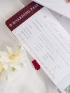 Veganes Leder Reisepass-Einladung mit Goldfolie & Graviertem Plexiglas-Flugzeug: Luxus-Einladung mit Mappe
