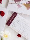 Veganes Leder Reisepass-Einladung mit Goldfolie & Graviertem Plexiglas-Flugzeug: Luxus-Einladung mit Mappe