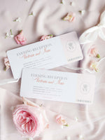 Einladung zum Abendempfang - Bordkarte/Ticketdesign