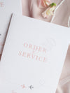 Hochzeitseinladung im Reisepass-Stil "Order of Service"-Karte