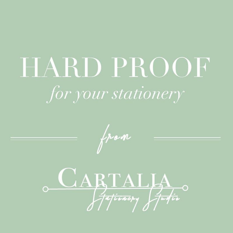 Hard Proof for your stationery from Cartalia