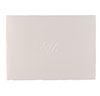 Luxury Hand Made Torn Edge Italian Paper with Embossed Monogram Traditional Wedding Invitation